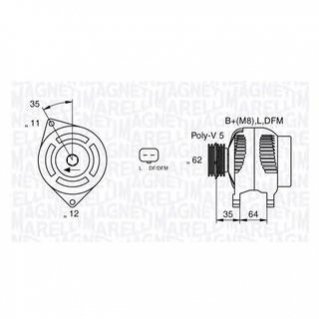 Автозапчасть MAGNETI MARELLI 063377015010 (фото 1)