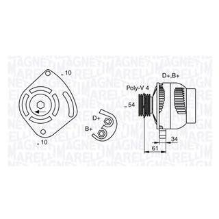 Генератор MAGNETI MARELLI 063377030010