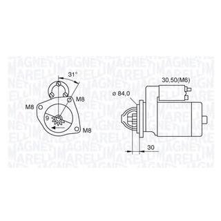 Стартер MAGNETI MARELLI 063521093070