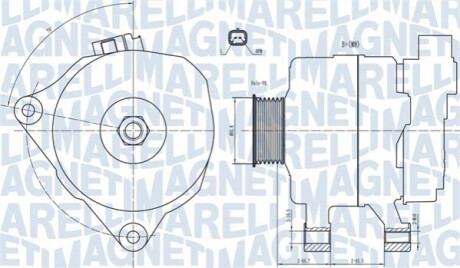 Генератор MAGNETI MARELLI 063731499010