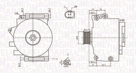 Alternator MAGNETI MARELLI 063731701010