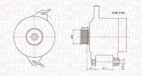 Alternator MAGNETI MARELLI 063731718010