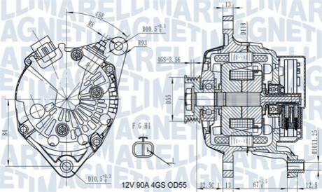 Деталь-, nissan MAGNETI MARELLI 063731725010