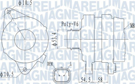 Автозапчасть MAGNETI MARELLI 063732142010