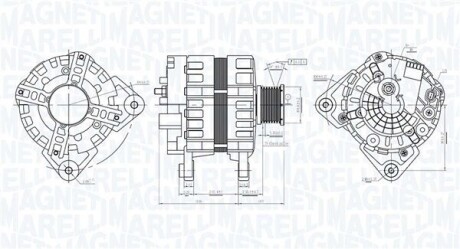 ALTERNATOR MAGNETI MARELLI 063736095010