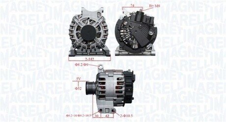 ALTERNATOR MAGNETI MARELLI 063739065010