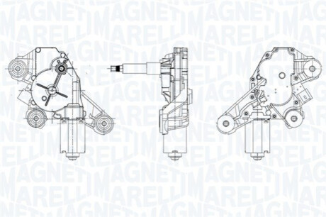 ДВИГАТЧИК ОДВОРНИКА RENAULT LAGUNA III 10/07-12/15 TYСњ MAGNETI MARELLI 064073400010