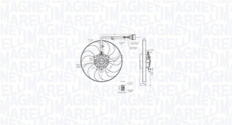 Elektrowentylator chłodnicy SKODA FABIA I 1.4 16V MAGNETI MARELLI 069422847010 (фото 1)