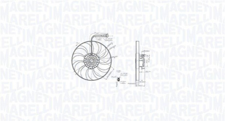 Elektrowentylator chłodnicy VW TRANSPORTER IV 2.5 D MAGNETI MARELLI 069422886010 (фото 1)