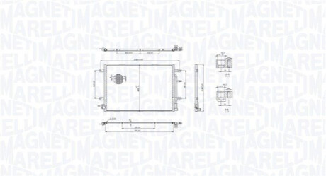 Skraplacz AUDI A4 B6 (8E2) 2.0 MAGNETI MARELLI 350203103500 (фото 1)