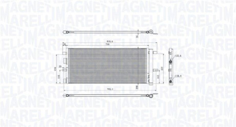 Skraplacz FORD MONDEO V 2.0TDCi MAGNETI MARELLI 350203103900