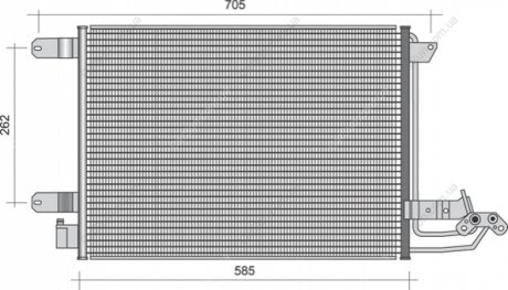 Радиатор кондиционера в сборе MAGNETI MARELLI 350203361000 (фото 1)