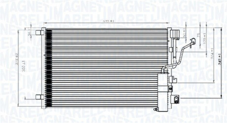 Skraplacz OPEL ASTRA H MAGNETI MARELLI 350203841000