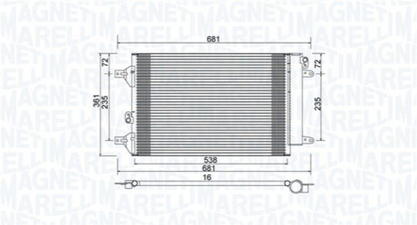 SKRAPLACZ KLIMATYZACJI FORD GALAXY (WGR)1.9 TDI MAGNETI MARELLI 350203910000