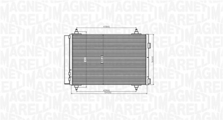 Радиатор кондиционера MAGNETI MARELLI 350203916000