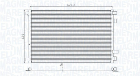 Радиатор кондиционера в сборе MAGNETI MARELLI 350203932000