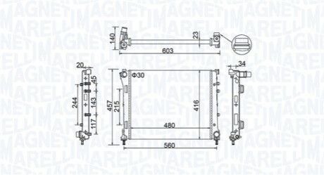 Chodnica FIAT 500/PANDA (312/319) MAGNETI MARELLI 350213151100 (фото 1)