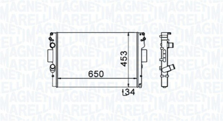 Chodnica IVECO DAILY IV 40C13 V, 40C13 V/P MAGNETI MARELLI 350213154000 (фото 1)