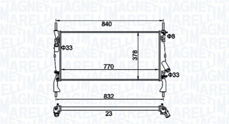 Chodnica FORD TRANSIT MAGNETI MARELLI 350213158900