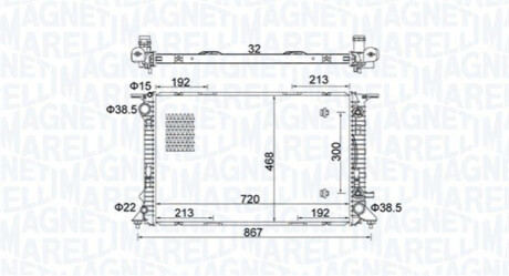 Chodnica AUDI A4/A6/A7/Q5 3.0TDI/TFSI MAGNETI MARELLI 350213161800