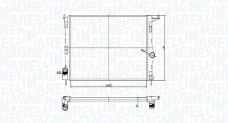 Радиатор охлаждения двигателя MAGNETI MARELLI 350213165900