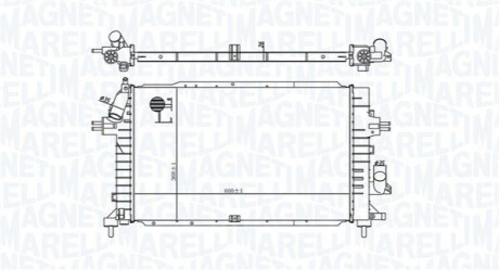 Chodnica OPEL ASTRA H/ZAFIRA B 1.9CDTi MAGNETI MARELLI 350213176100