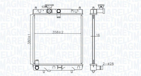 Chodnica NISSAN MICRA II 1.0/1.3/1.4/1.5D MAGNETI MARELLI 350213176400