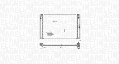 Chodnica TOYOTA AURIS (E15) 1.4D-4D -18, COROLLA 1.4D-4D 06-14 MAGNETI MARELLI 350213178600