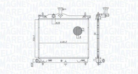 RADIATOR MAGNETI MARELLI 350213182900