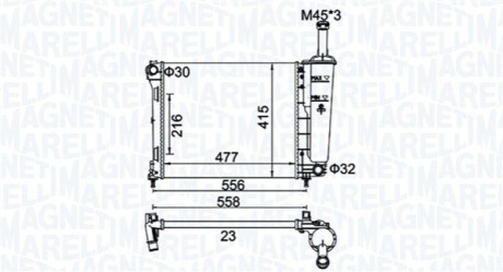 Chodnica FIAT 500 (312) 1.2, PANDA MAGNETI MARELLI 350213183900