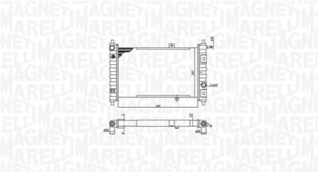 Radiator, engine cooling MAGNETI MARELLI 350213188200