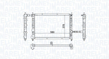 ChЕ‚odnica silnika (automatyczna/manualna) pasuje do: LANCIA LYBRA 1.9D/2.0/2.4D 07.99-10.05 MAGNETI MARELLI 350213192100