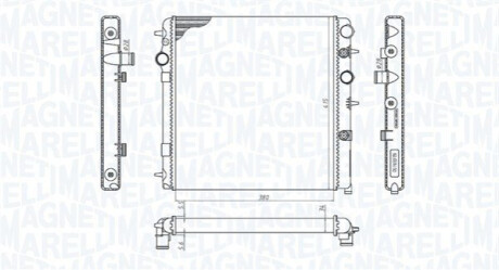 Радиатор охлаждения Citroen C3/Peugeot 207/208 1.4/1.6 07- MAGNETI MARELLI 350213198700