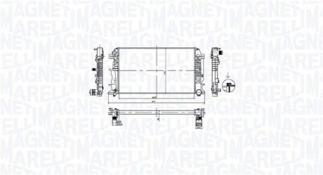 Chłodnica MERCEDES SPRINTER 316 CDI MAGNETI MARELLI 350213212600