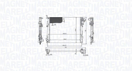 Chłodnica RENAULT TRAFIC II 2.0dCi MAGNETI MARELLI 350213213600