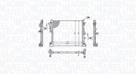 Chłodnica ALFA ROMEO GIULIA (952_) 2.2D MAGNETI MARELLI 350213214300