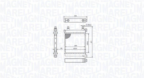 Chłodnica BMW X1 (F48) sDrive 1.8i MAGNETI MARELLI 350213214500