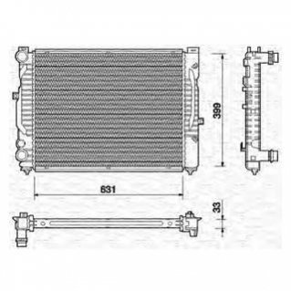 Радиатор, охлаждение двигателя MAGNETI MARELLI 350213712000
