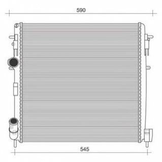Радиатор, охлаждение двигателя MAGNETI MARELLI 350213995000