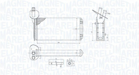 Радіатор пічки MAGNETI MARELLI 350218410000