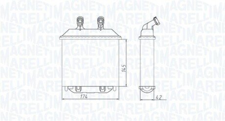 HEATER RADIATOR MAGNETI MARELLI 350218415000