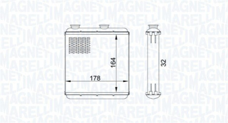 HEATER RADIATOR MAGNETI MARELLI 350218434000 (фото 1)