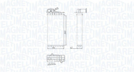 Heat Exchanger, interior heating MAGNETI MARELLI 350218436000