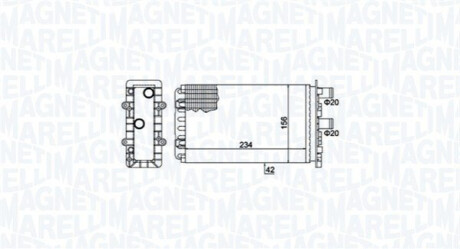 Радіатор пічки VW T4 1.8-2.8 90-03 MAGNETI MARELLI 350218475000