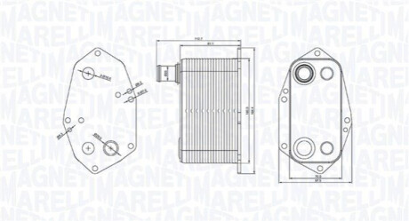 Охолоджувач мастила MAGNETI MARELLI 350300000200