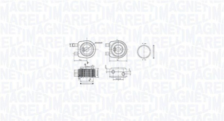 МАСЛООХОЛОДЖУВАЧ RENAULT LAGUNA 1.9DCI 01- MAGNETI MARELLI 350300001900