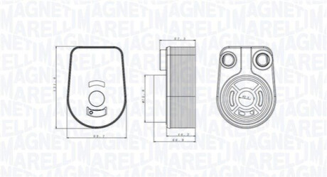 МАСЛООХОЛОДЖУВАЧ RENAULT CLIO 1.5DCI 12- MAGNETI MARELLI 350300002800