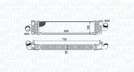 Intercooler FORD FOCUS II/C-MAX MAGNETI MARELLI 351319204980