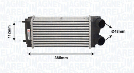 Intercooler CITROÓN/PEUGEOT C4 I, 307 1.6HDI MAGNETI MARELLI 351319205090