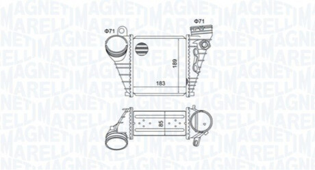 Intercooler VAG A3, OCTAVIA, GOLF IV MAGNETI MARELLI 351319205230